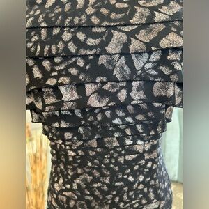 Dressbarn Black and Silver Cocktail Dress